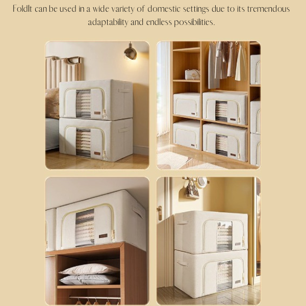 FoldIt™- Collapsible  Decluttering Storage Box